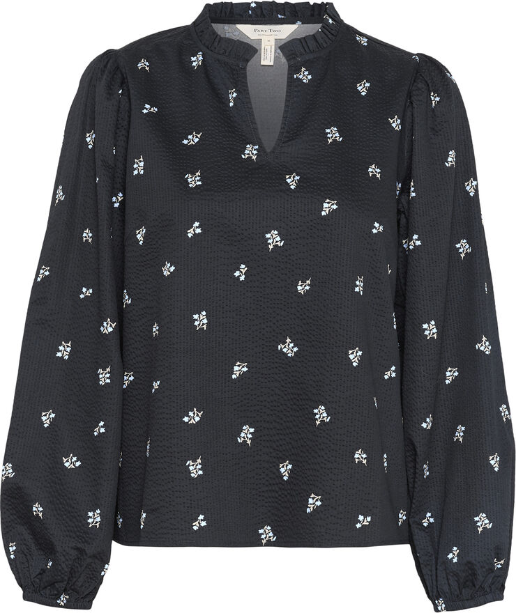 Part Two EimyPW BL Dark navy bouquet print