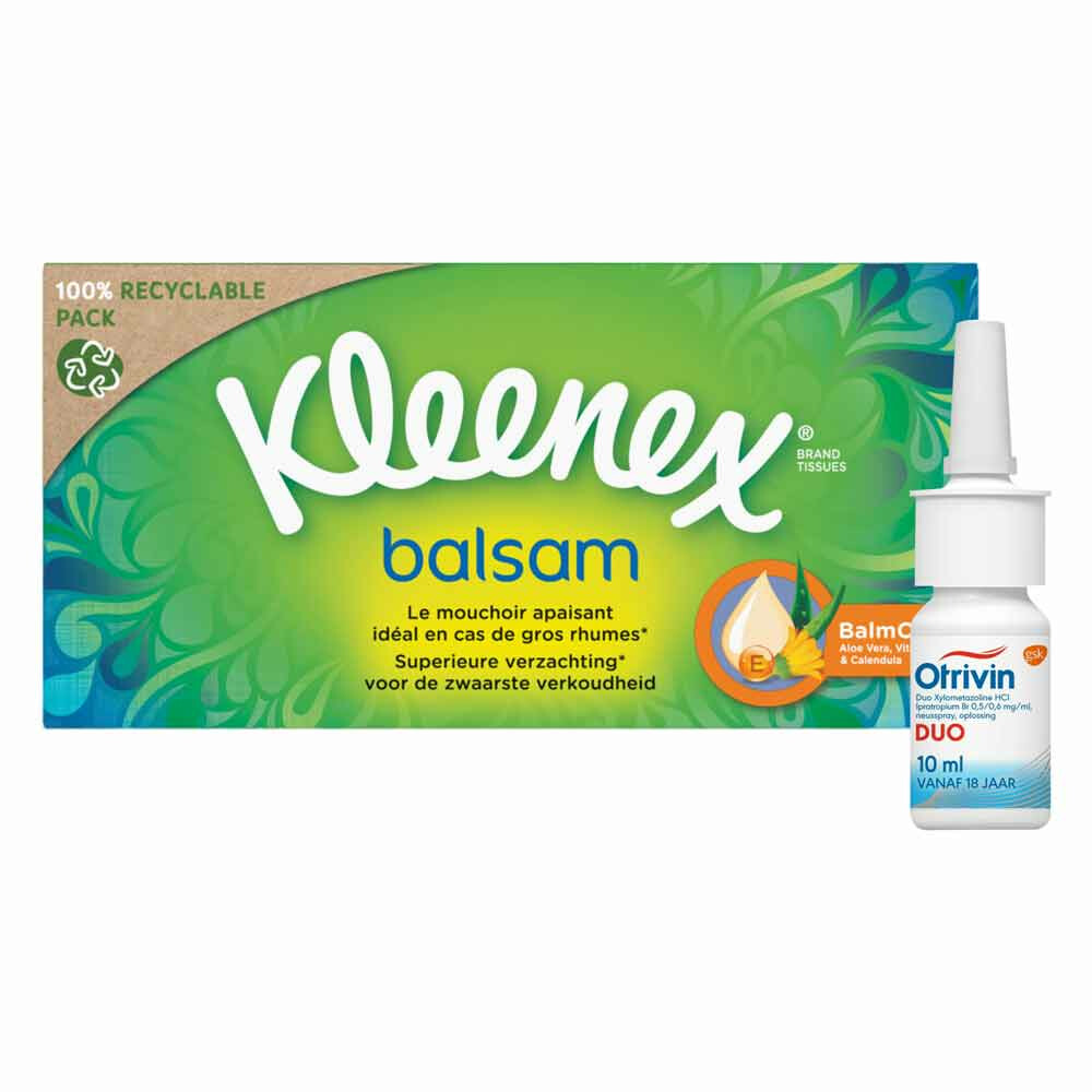 Kleenex Balsam& Otrivin Duo Verkoudheid Pakket