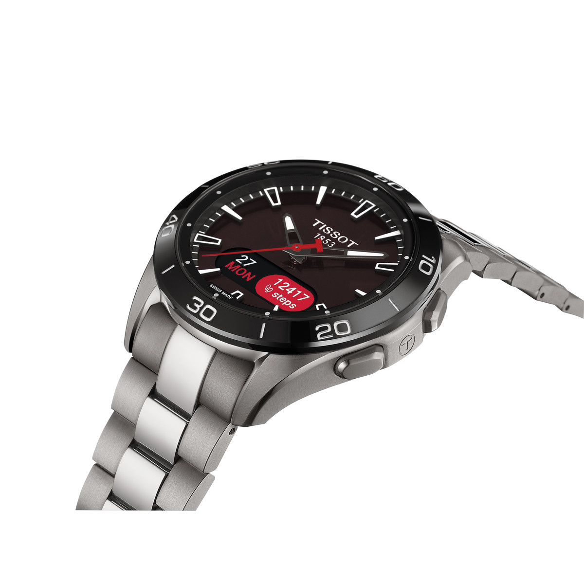 Montre TISSOT Touch collection homme solaire, bracelet titane