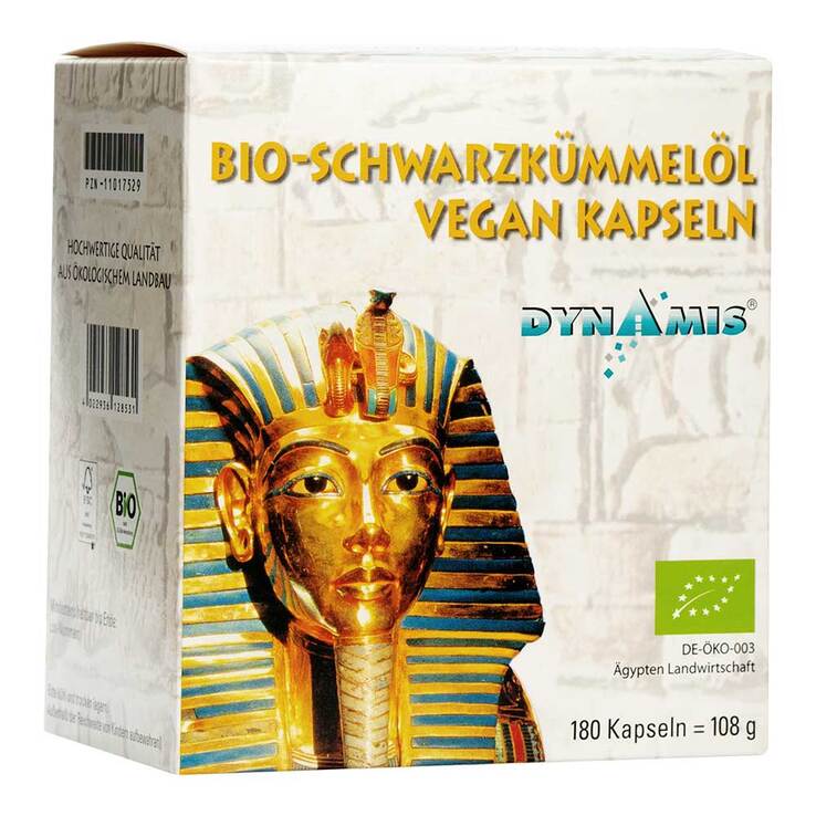 Schwarzkümmel Bio Vegan Kapseln, 180 St