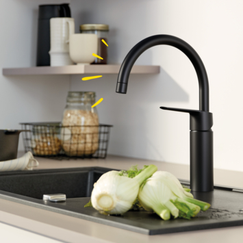 Grohe Start Keukenmengkraan C-Uitloop Mat Zwart