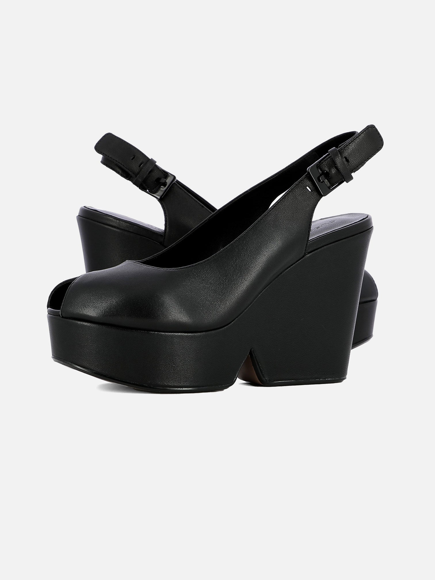 WEDGES - DYLAN wedges, lambskin black