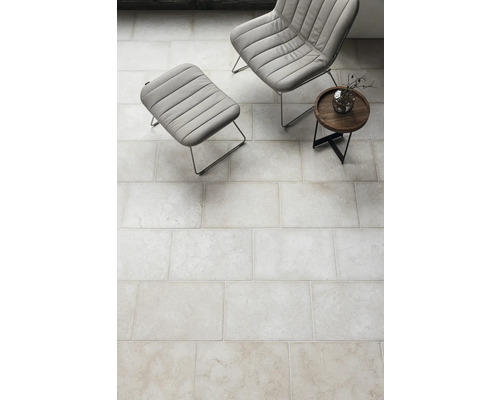 Kalksteen vloertegel Luxor 59,8 x 39,8 x 1,2 cm, getrommeld oppervlak en randen