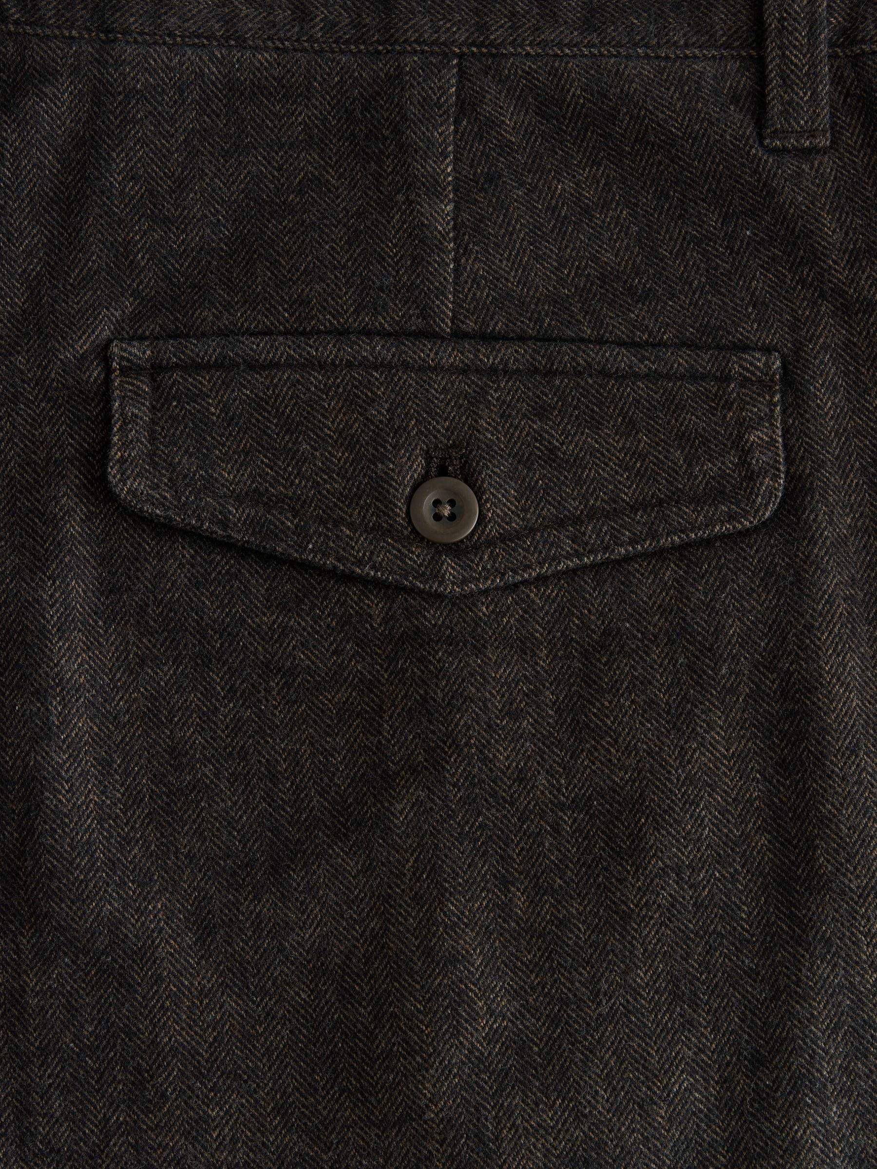 Bruin - Cotton Rich Herringbone Trousers