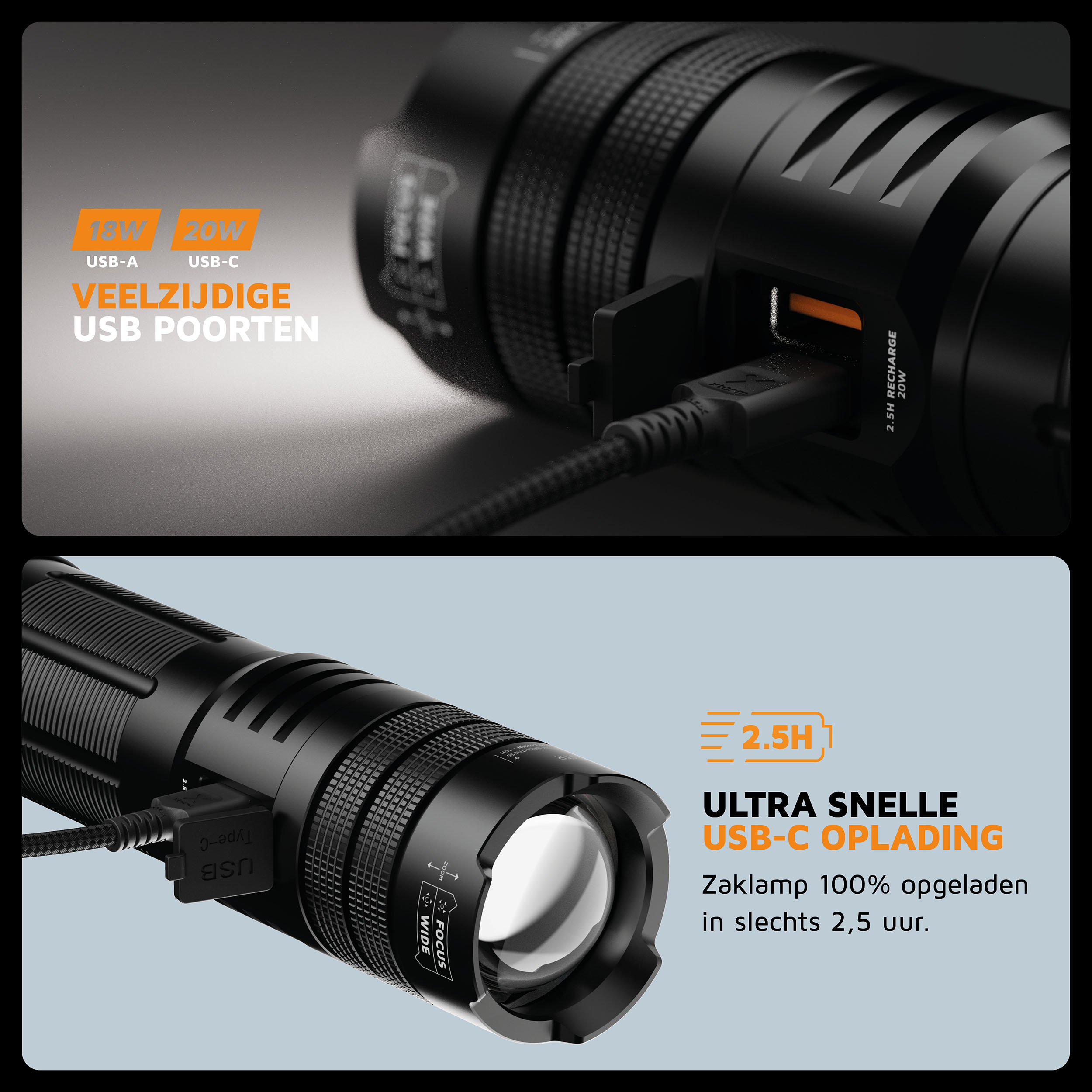 Xtorm Flashlight & Powerbank zaklamp