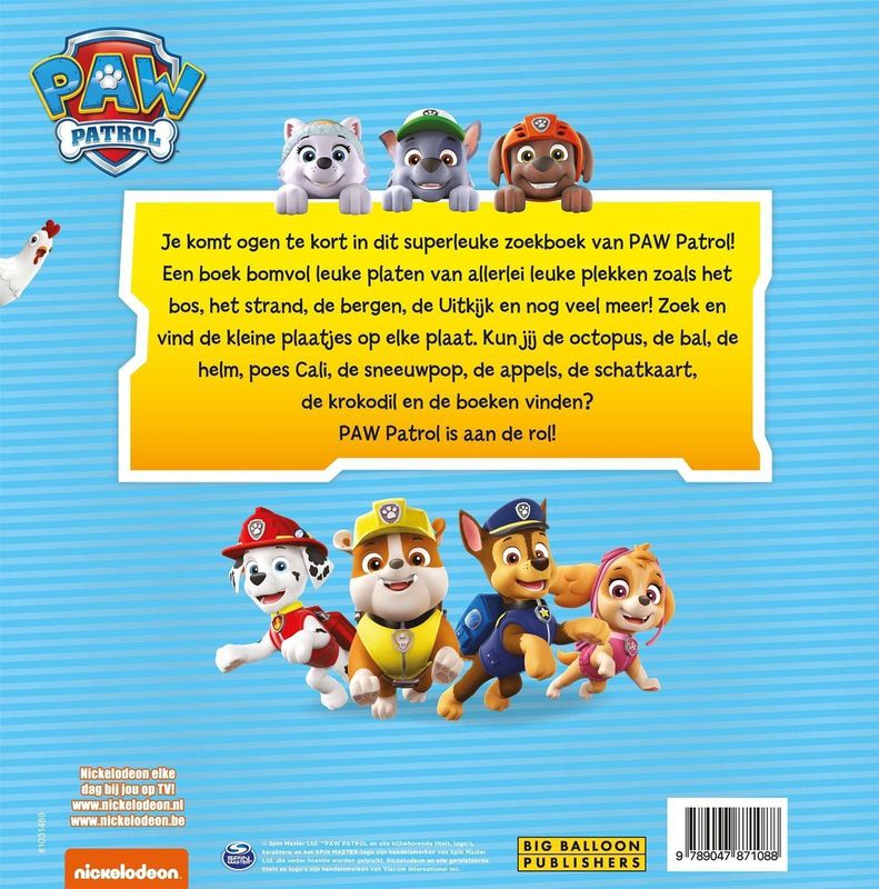 PAW Patrol - Groot Zoekboek - Avonturenbaai - Voor Kinderen