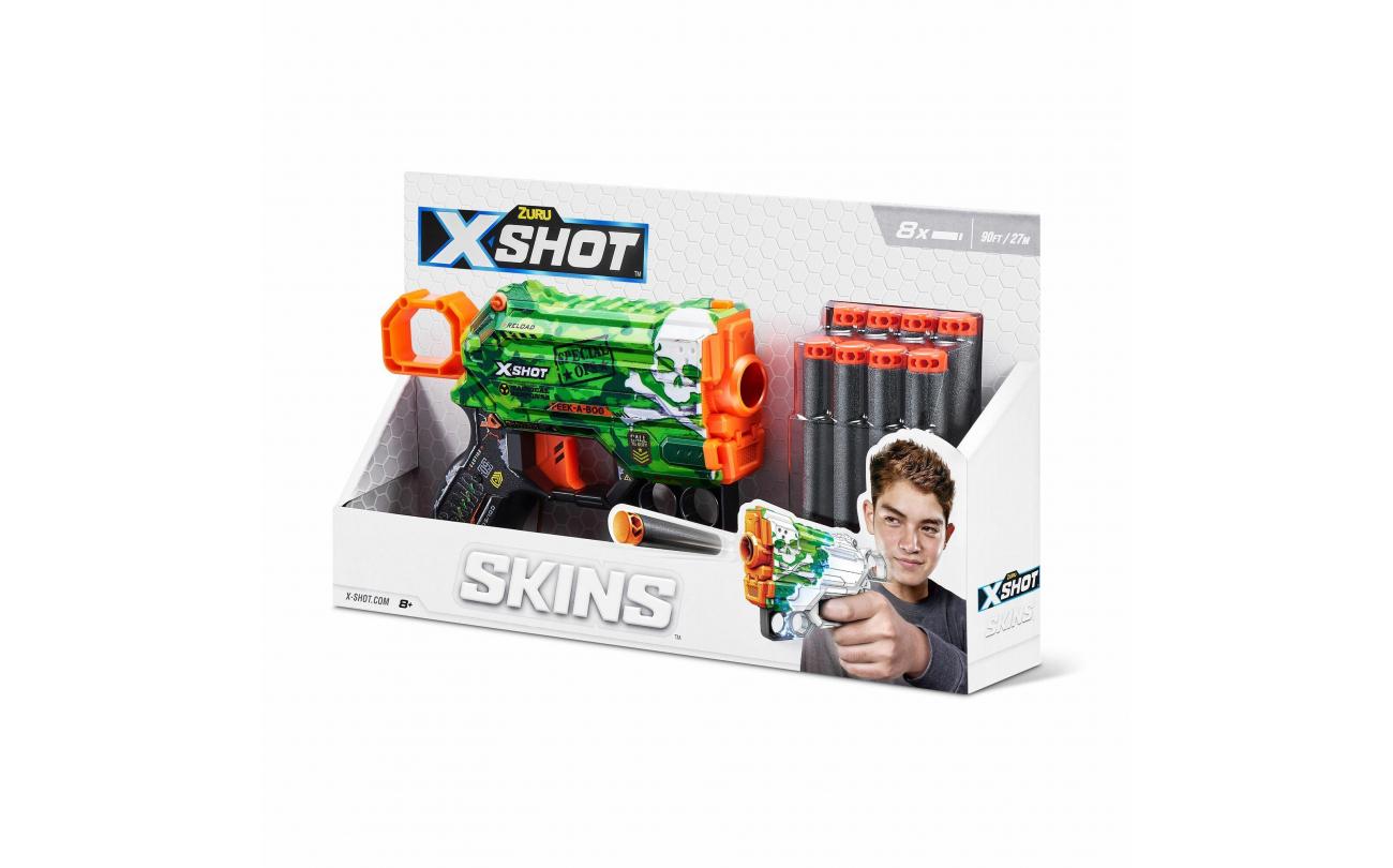 X-shot Skins Menace met 8 darts
