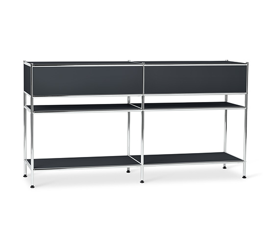 Konsole Metall »CN3« mit 2 Schubladen, schwarz