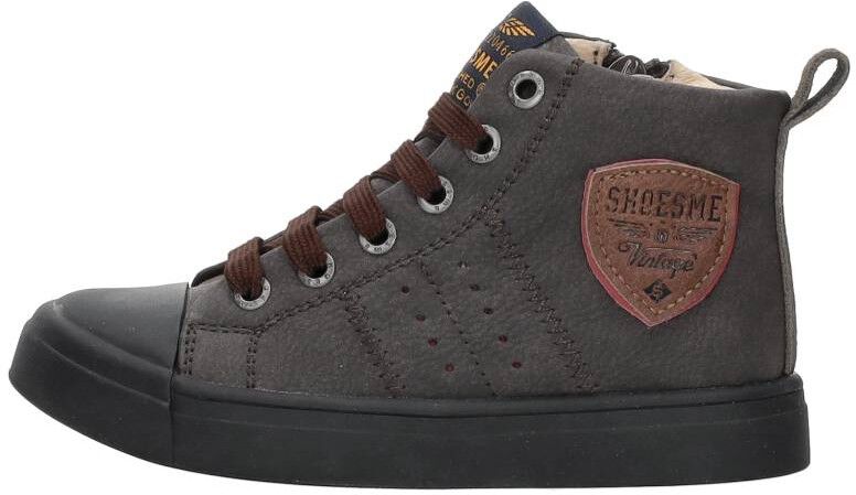 Shoesme Veterschoenen Hoog donkerbruin