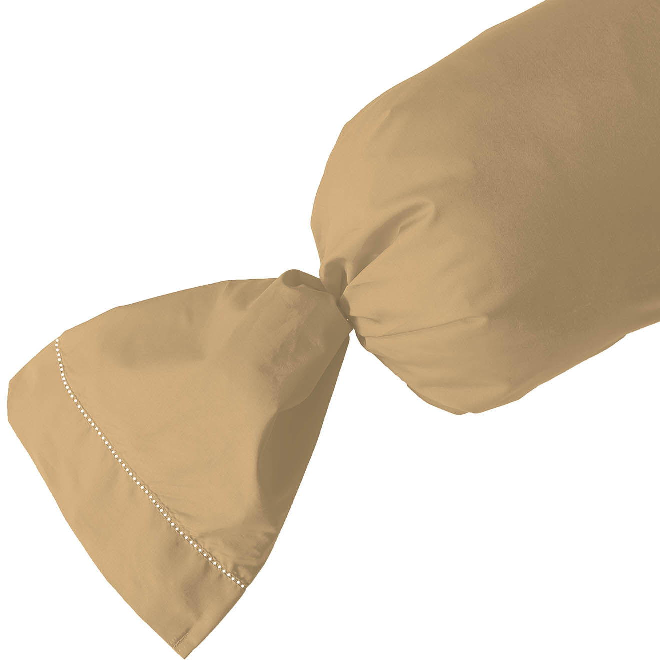 United by PDC Taie de traversin 100% Satin de Coton ficelle