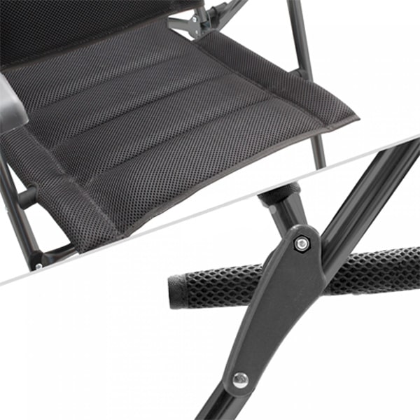 Fauteuil matelassé alu Skye 3D Compact Noir BRUNNER