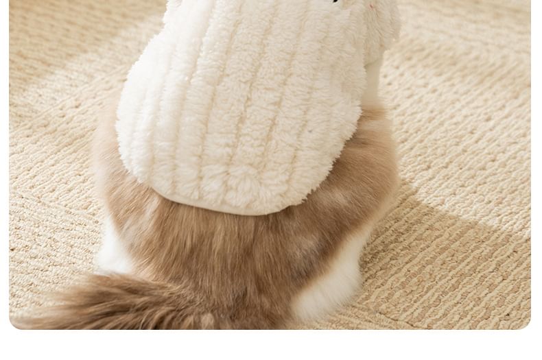 Cissilli - Panda geborduurd chenille huisdiertopje