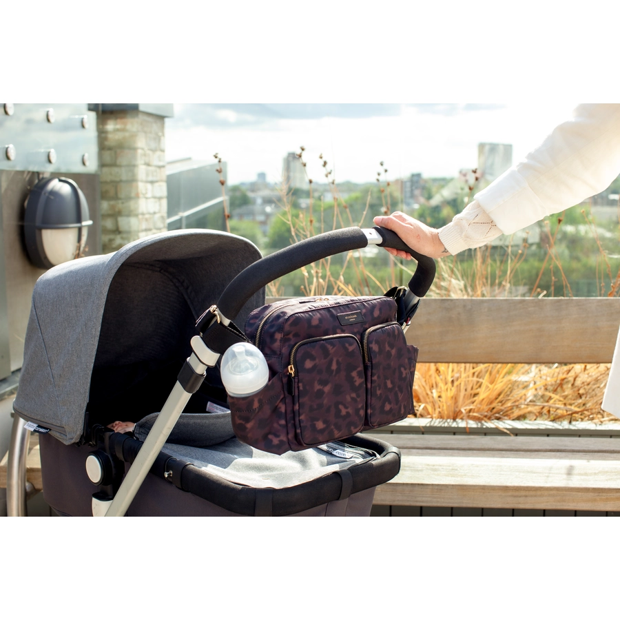 storksak Kinderwagen-Organiser Leopard Black