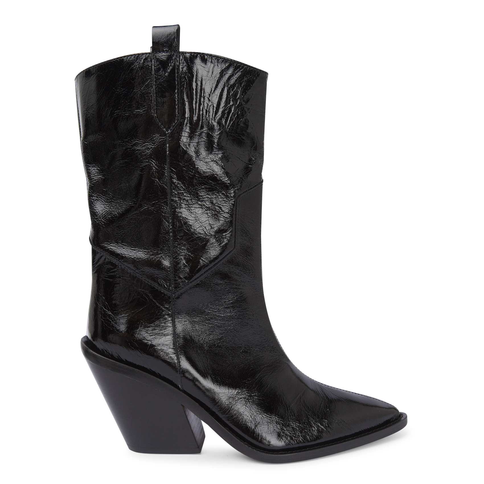 MAZOLA - Bottes en cuir verni | Noir