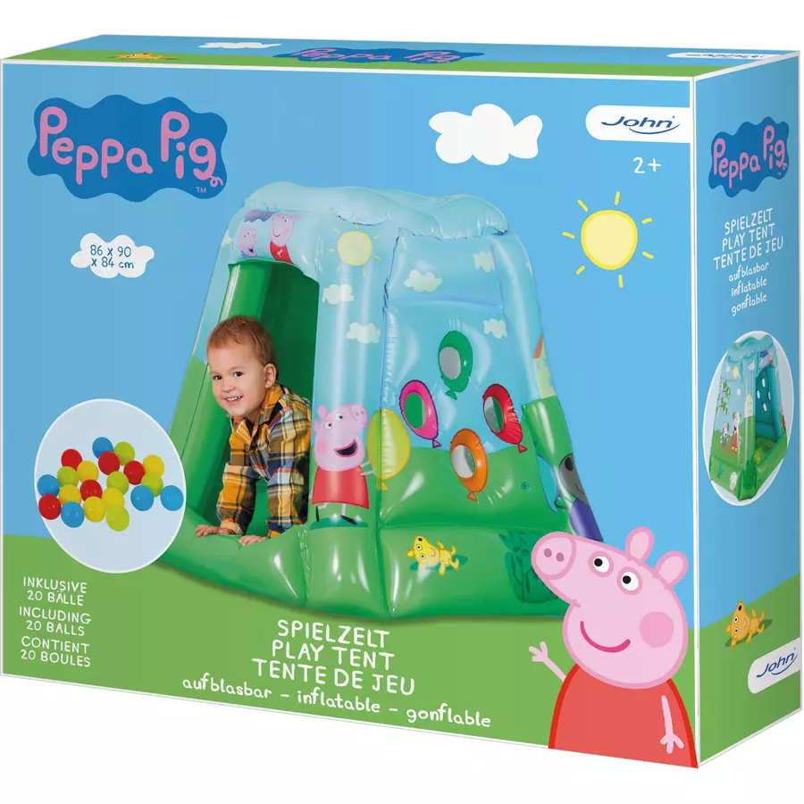 John® Aufblasbares Bällebad Peppa Pig - mit 20 PE Bällen