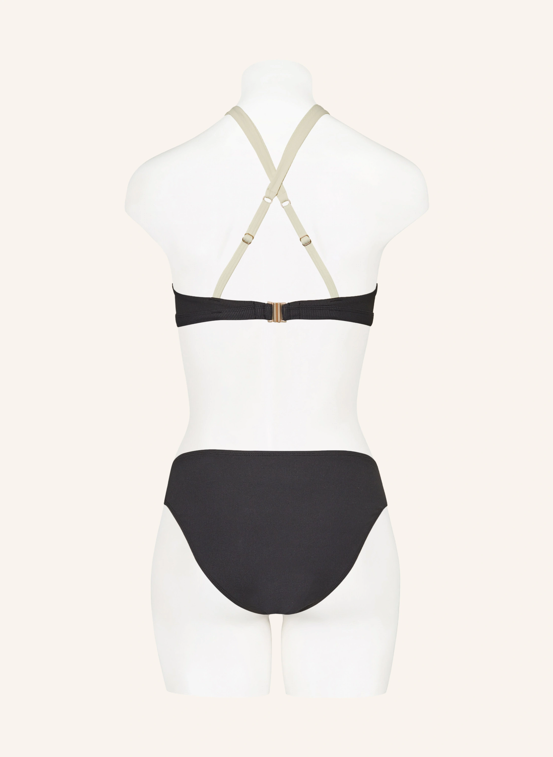 BEACHLIFE Bügel-Bikini-Top VANILLA & BLACK