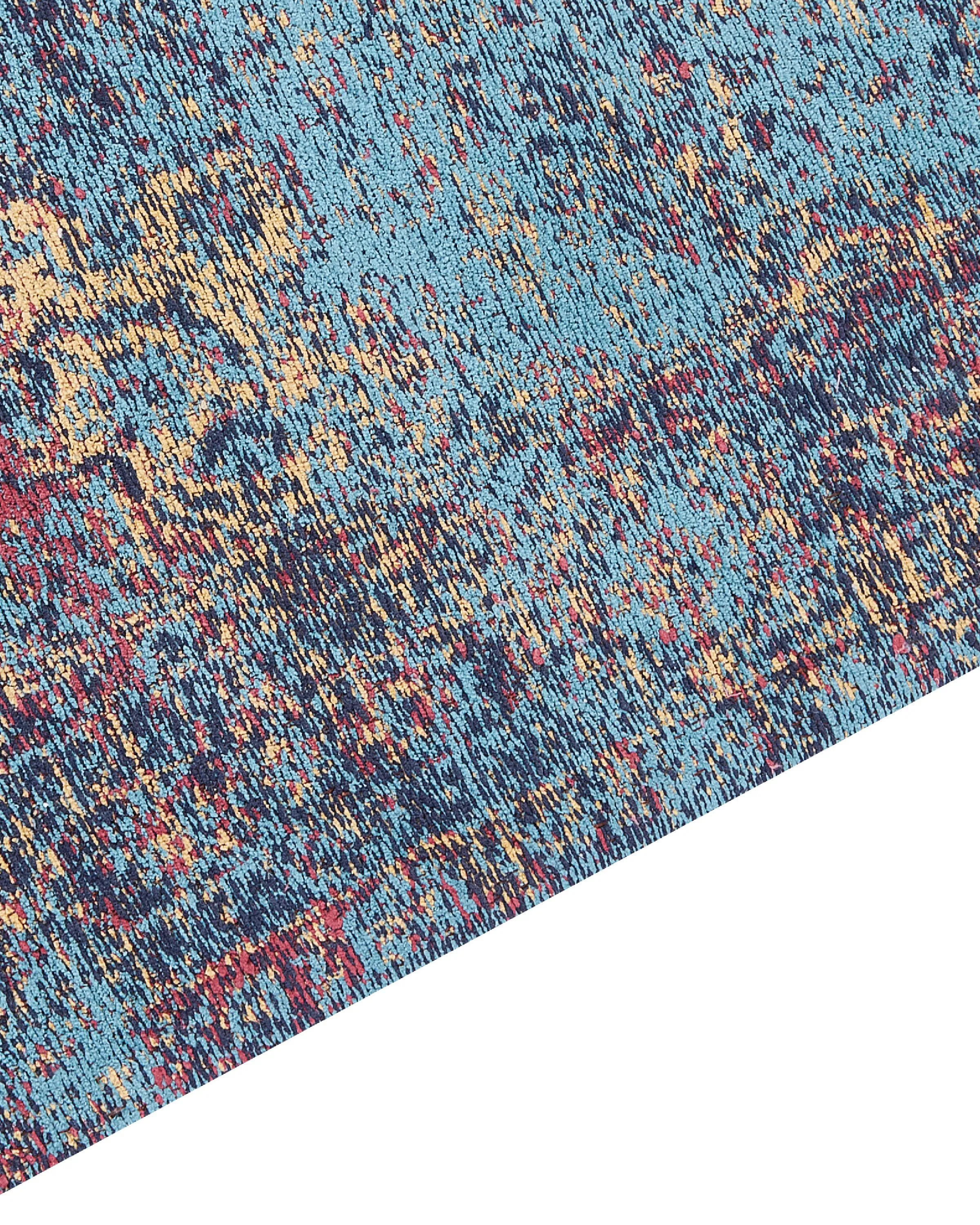Vloerkleed KANSU Blauw 160 x 230 cm Katoen