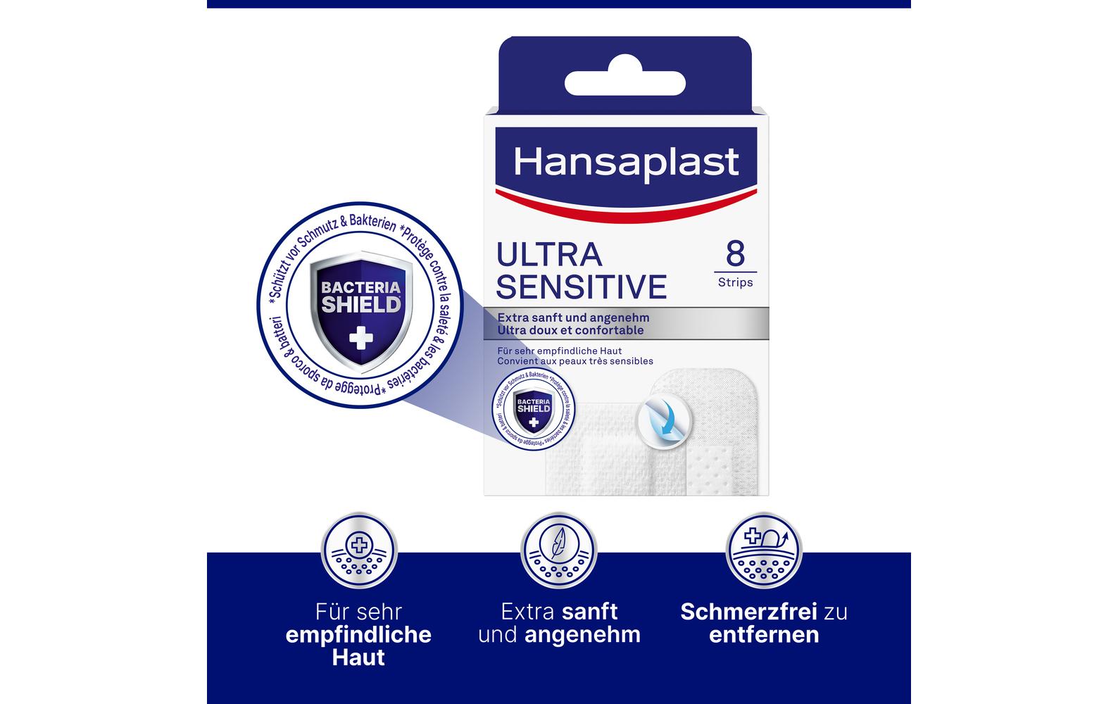 Ultra Sensitive Mixpack 8 StückSilikonpflaster, Pflaster für sehr empfindliche Haut