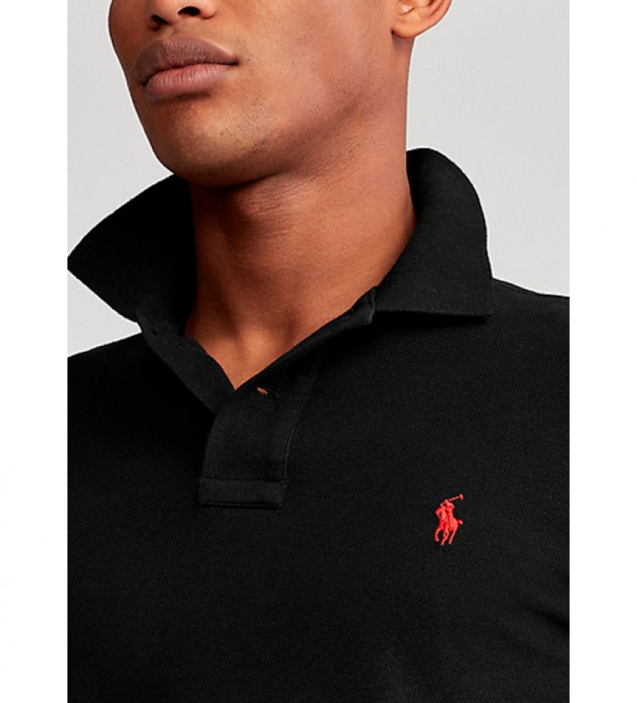 Polo Ralph Lauren Slim Fit Piqué Preto