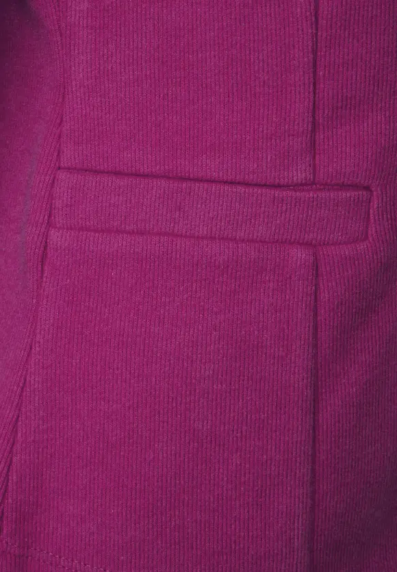 Basic Blazer mit Raffungen - magenta pink