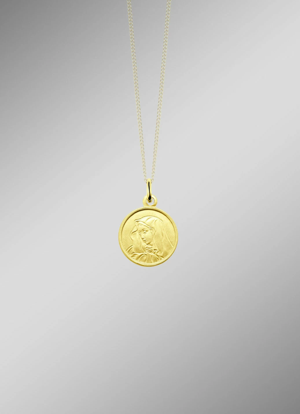 Eleganter Madonna-Anhänger aus Gold 585/- fein