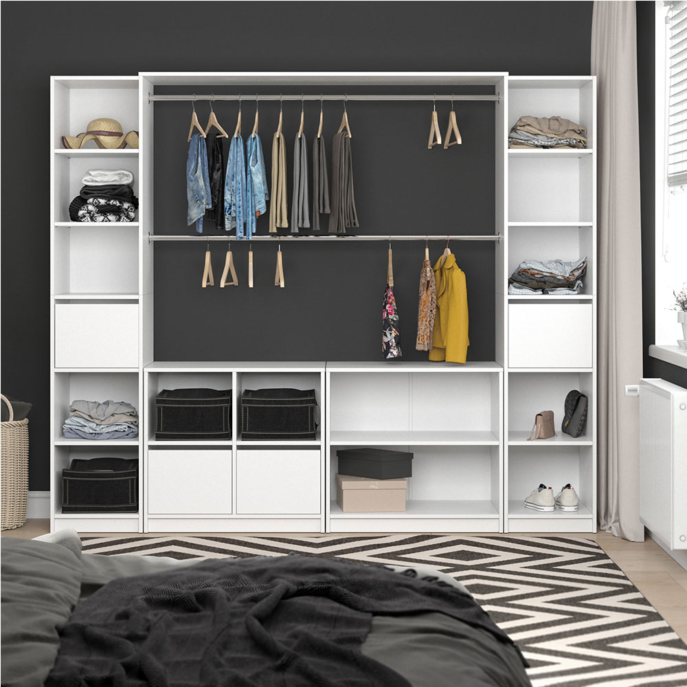 Vicco Kleiderschrank Visit Kleiderstange Oberplatte Regal Umkleide Erweiterung