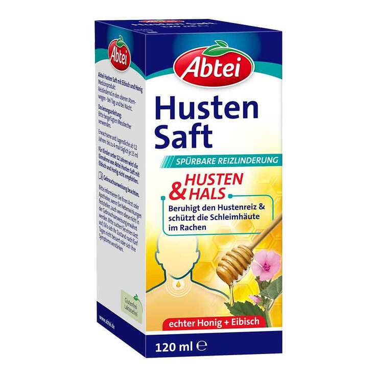 Abtei Husten Saft Eibisch Honig, 120 ml