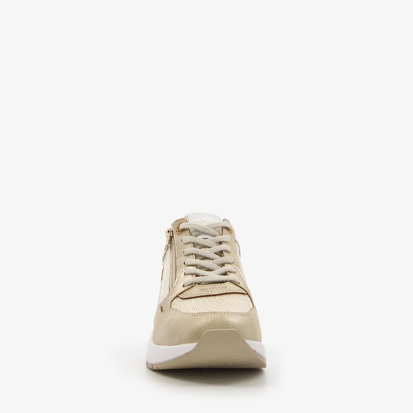 Blue Box dames sneakers beige goud