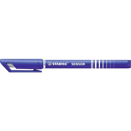 Fineliner mit gefederter Spitze - STABILO SENSOR F - fein - Einzelstift - blau