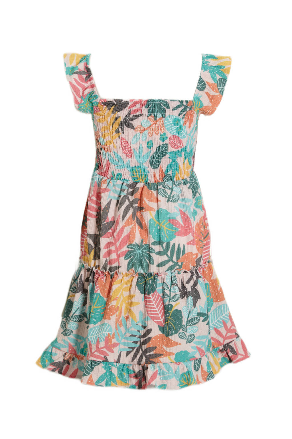 anytime crinkle jurk met all over print multi