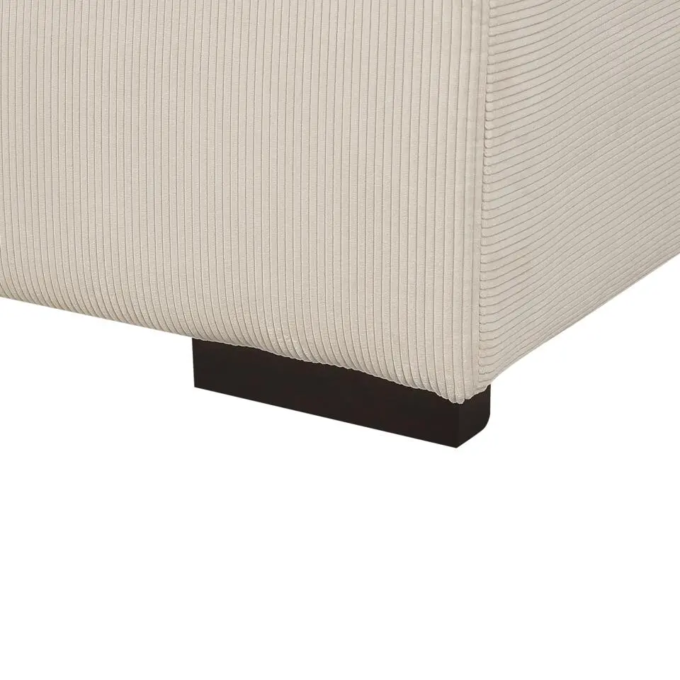 LUNGO - Ottomaan - Beige - Corduroy