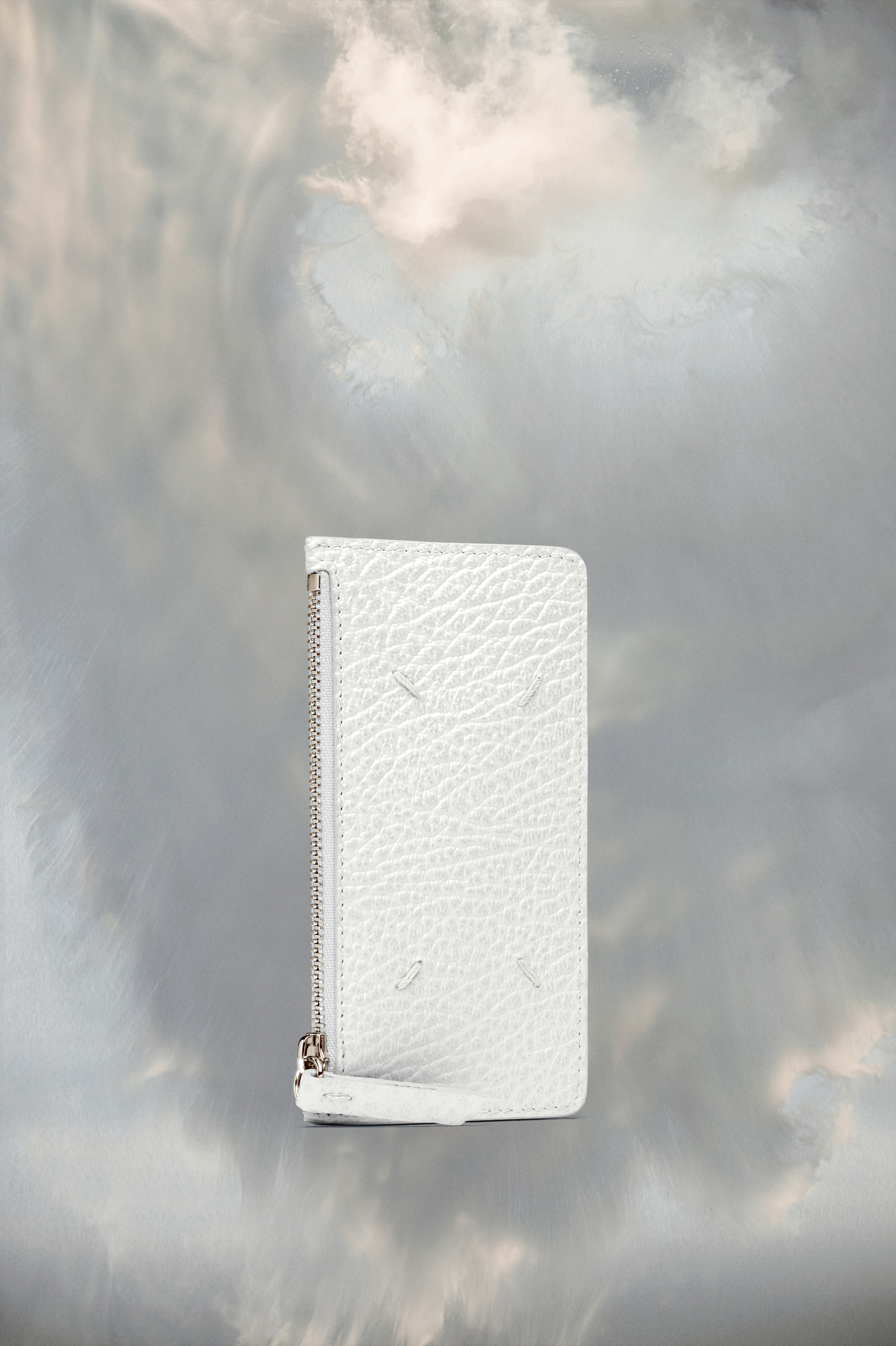 Portefeuille porte-cartes Four stitches Blanc