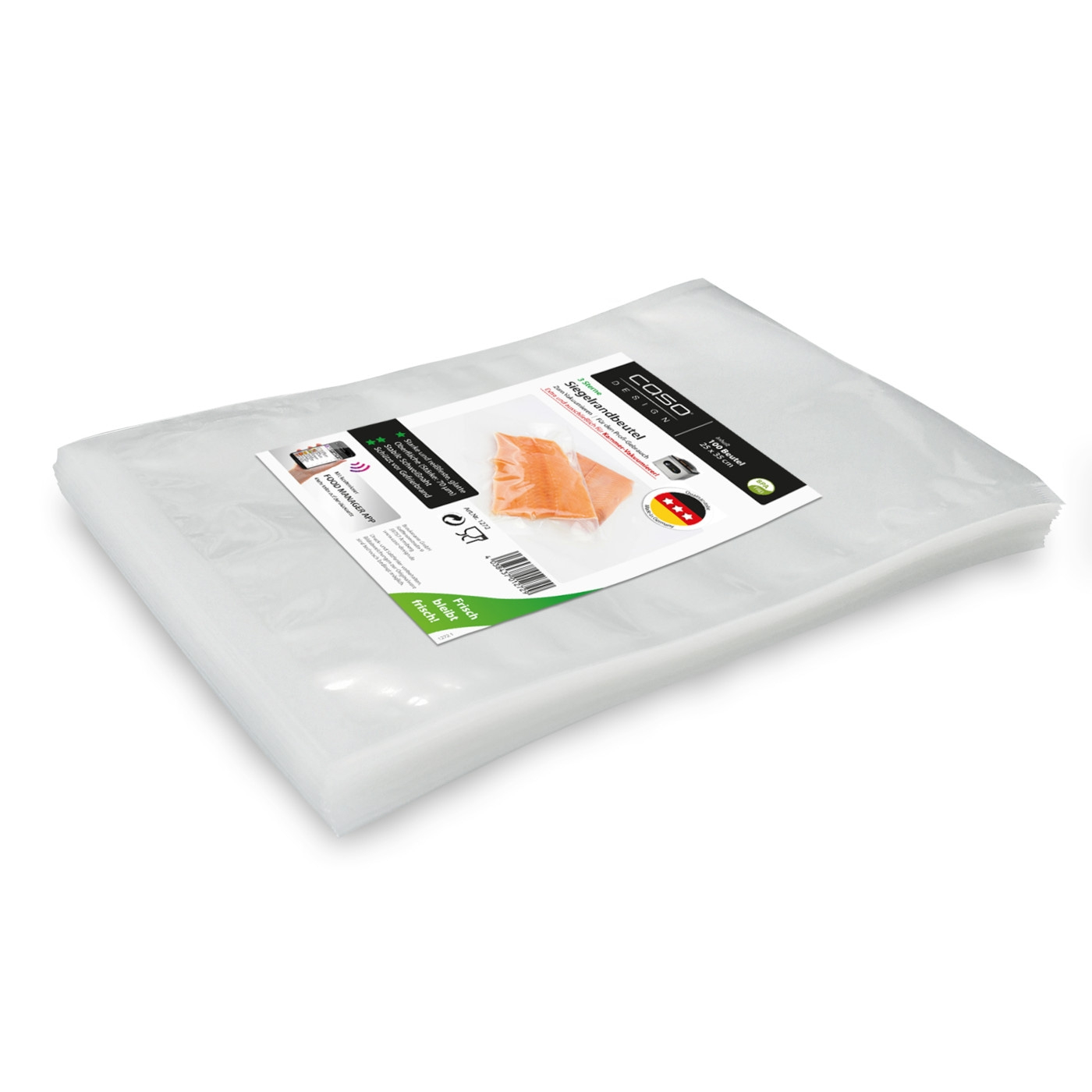 Siegelrandbeutel 25x35 cm, 100 Stück, 70 μm