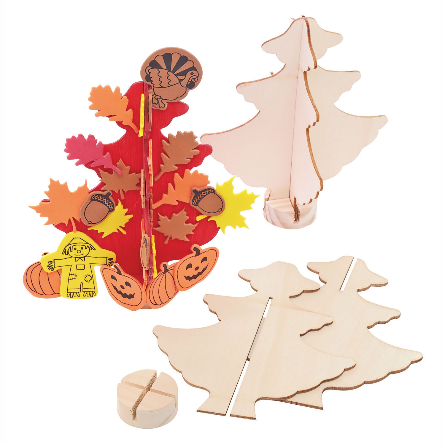 Maak je eigen Houten Kerstboom, Set van 12