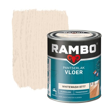 Rambo Pantserlak vloer zijdeglans transparant whitewash 750 ml