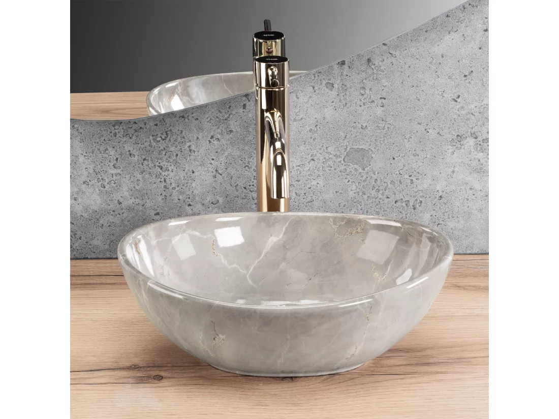 Vasque À Poser Rea Sofia Mini Kashmir Grey