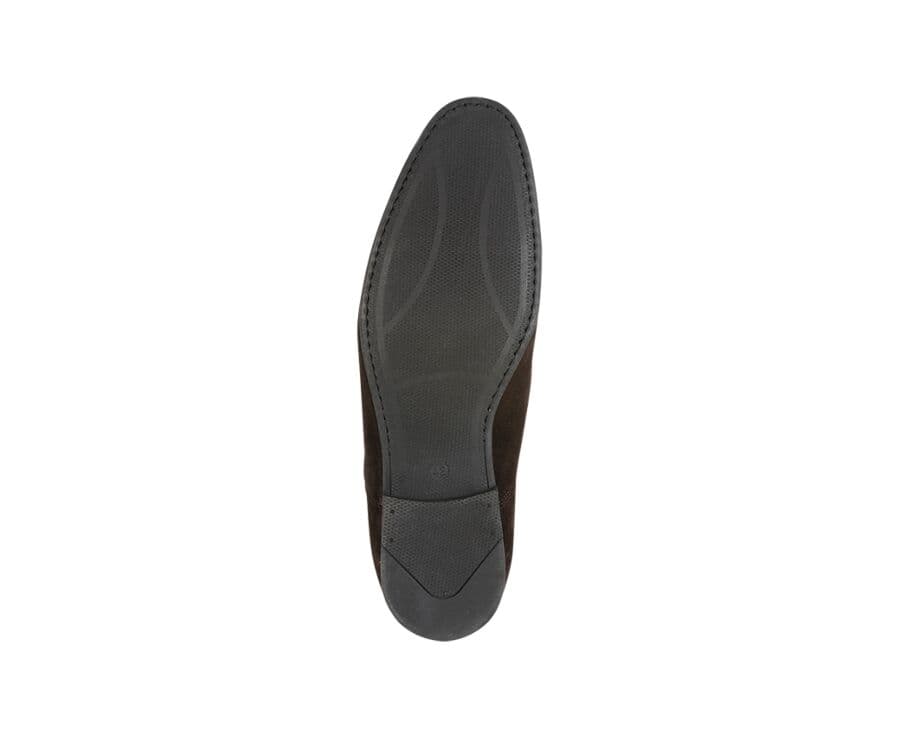 Richelieu homme Velours Brun semelle gomme - LENNOX GOMME URBAN