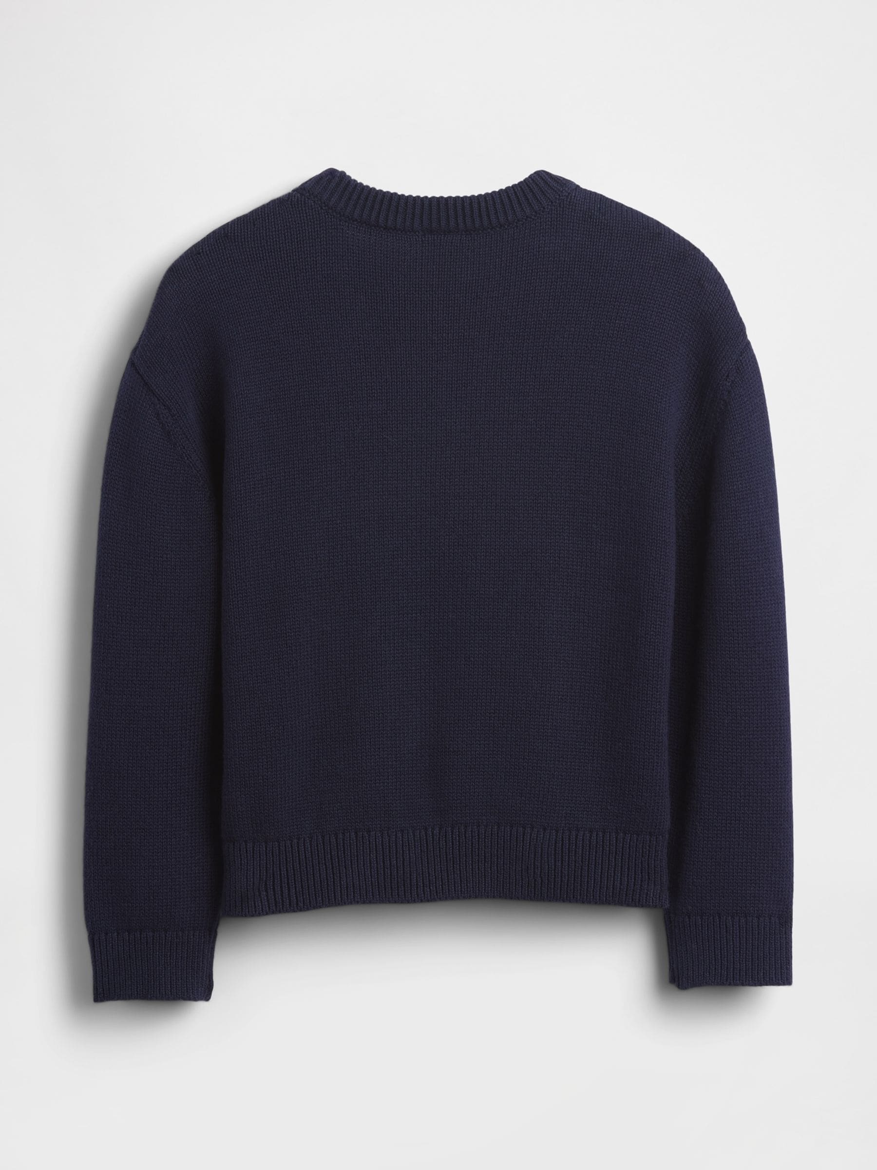 Donkerblauw - Gap Graphic Crew Neck Sweatshirt (6mths-5yrs) (6mths-5yrs)