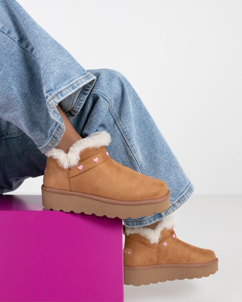Skechers GlamSlam Hi Gevoerde boots  - cognac