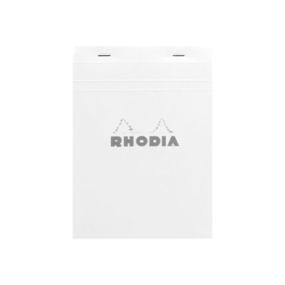 Rhodia - Bloc notes N°16 - A5 - 160 pages - petits carreaux - 80g - blanc