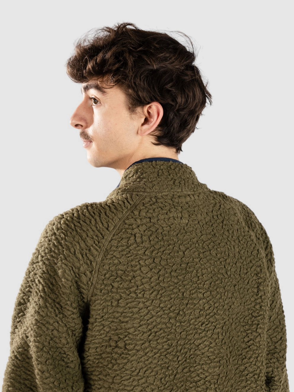 Passenger Tripper Full Zip Recycled Sherpa Fleece Jack khaki
