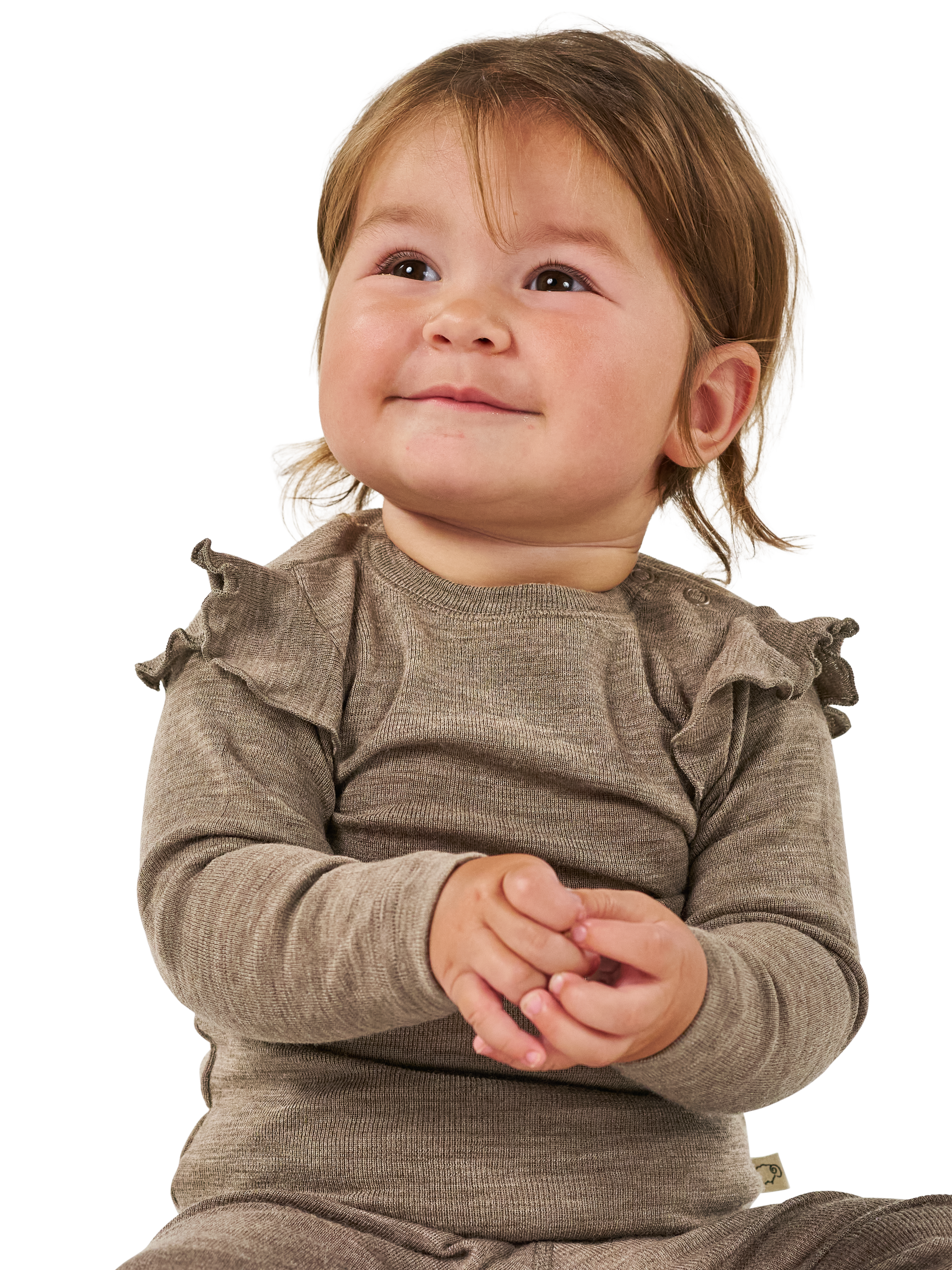 Shirt van merinowol voor baby's