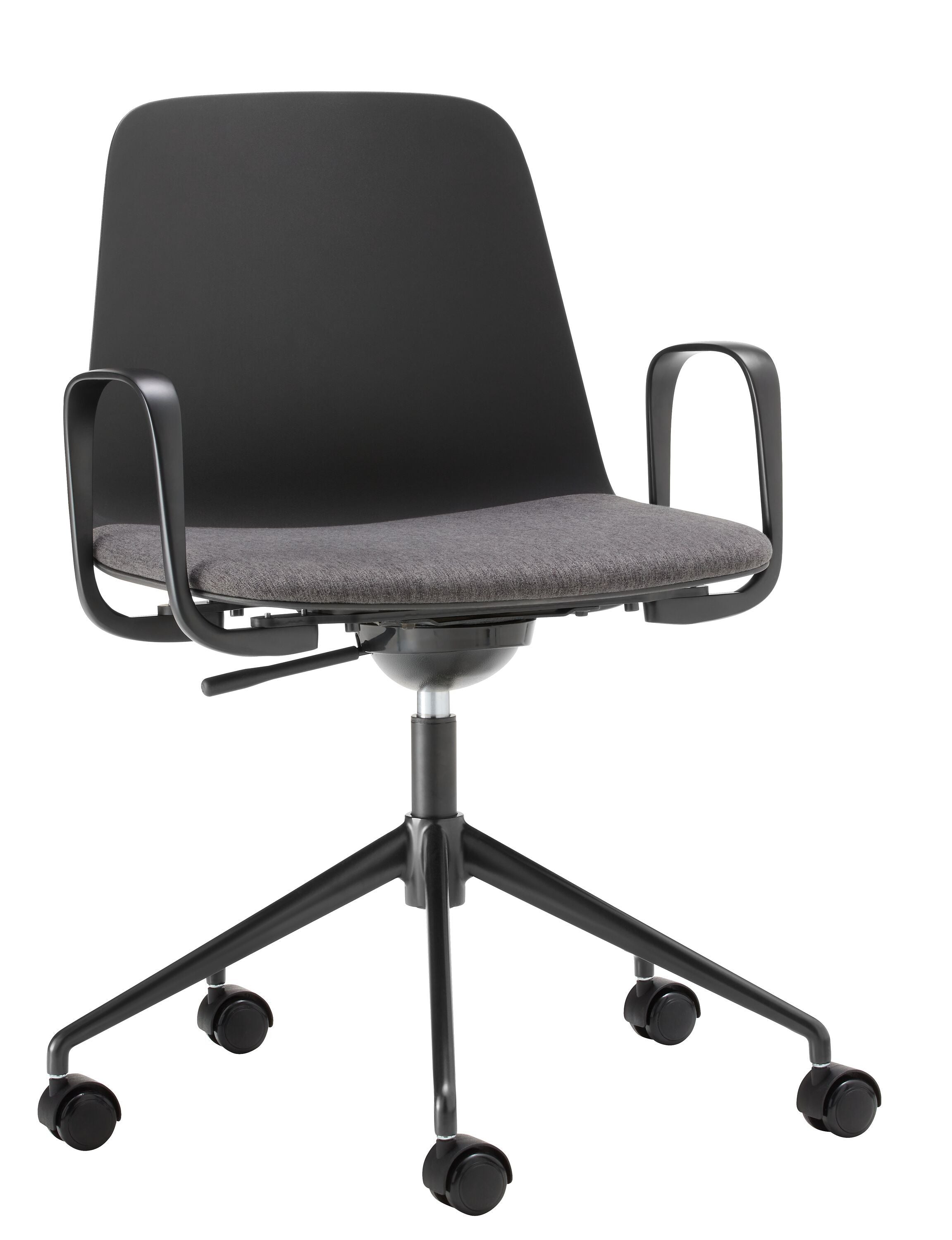 MUSK Bürostuhl - Schwarz / B: 65.5 cm x T: 65.5 cm x H: 84.5 cm