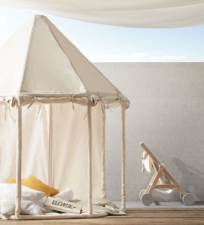 Kids Concept Spielzelt - Pavillon - Natur Weiß - 122x142 cm - Na