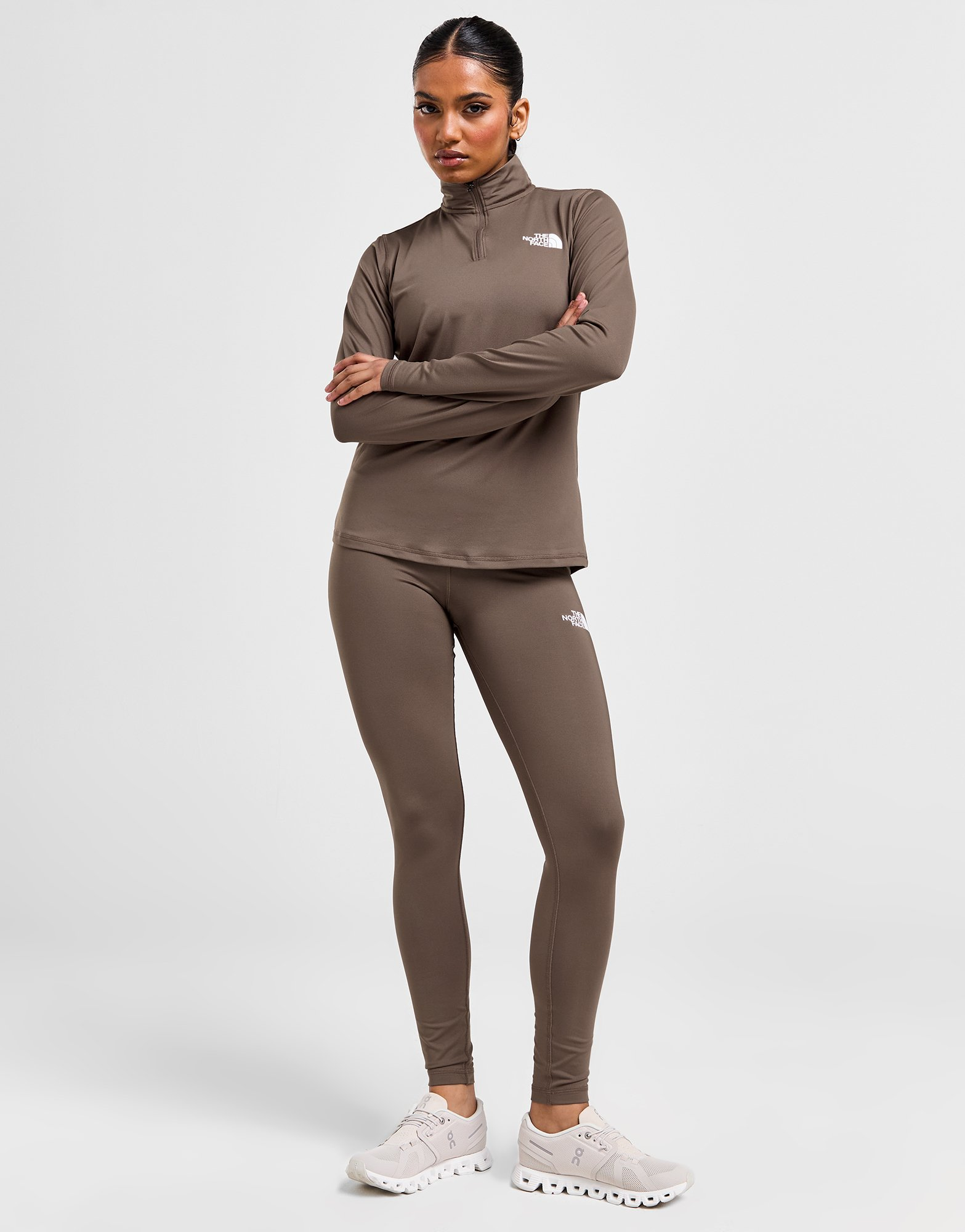 The North Face Haut Zippé Outline Femme
