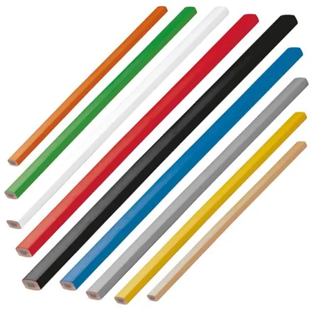 Macma Zimmermannsbleistifte 25 cm, 9 Stück in 9 verschiedenen Farben
