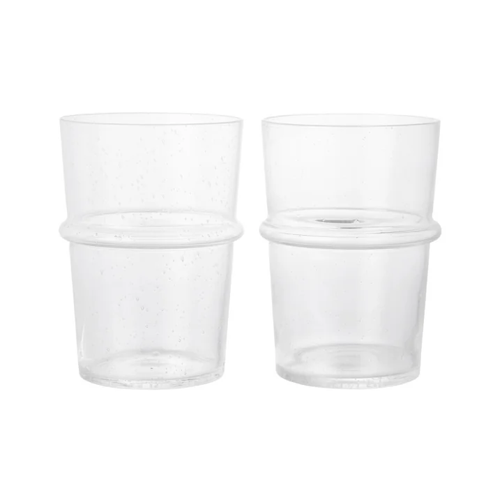 Ferm Living - Boya Trinkglas, tall, 45 cl, klar (2er-Set)