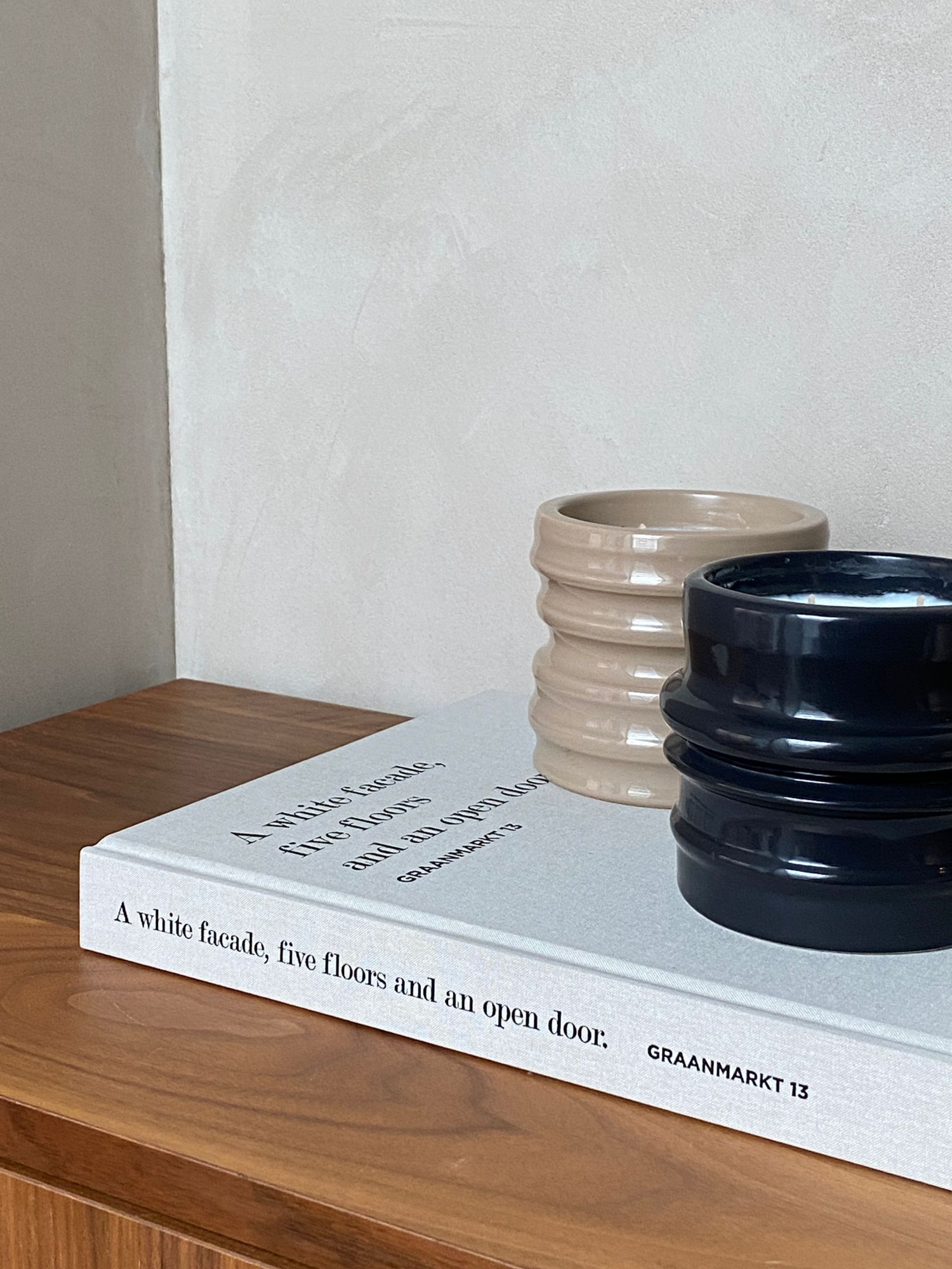 Kaars Shape 03.02 Candle & Happy lid Petrol Shape 03.02 Candle & Happy lid Petrol - Bois de Paris