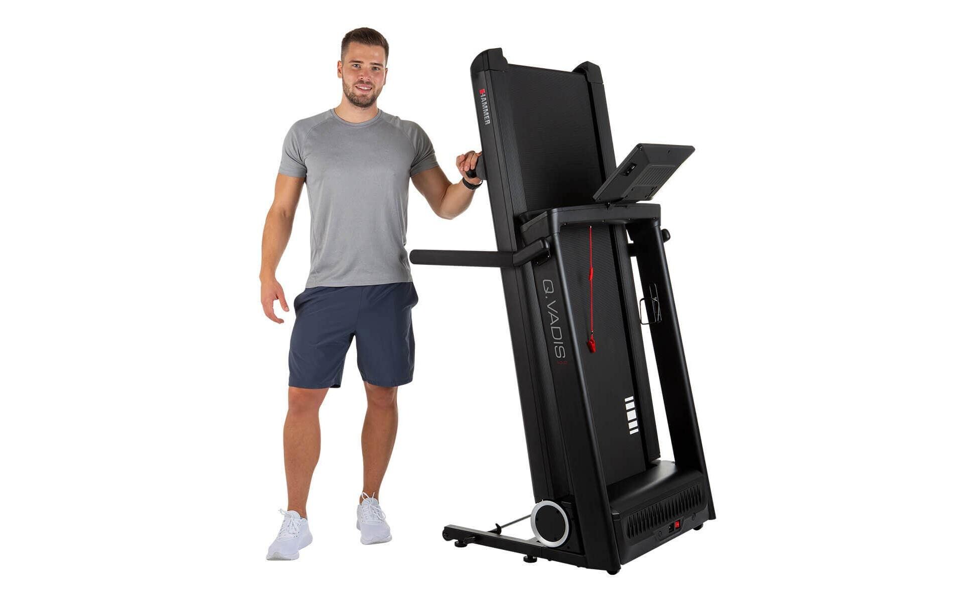 Laufband Q. Vadis 10.0<br>Modernes Laufband mit integriertem Display