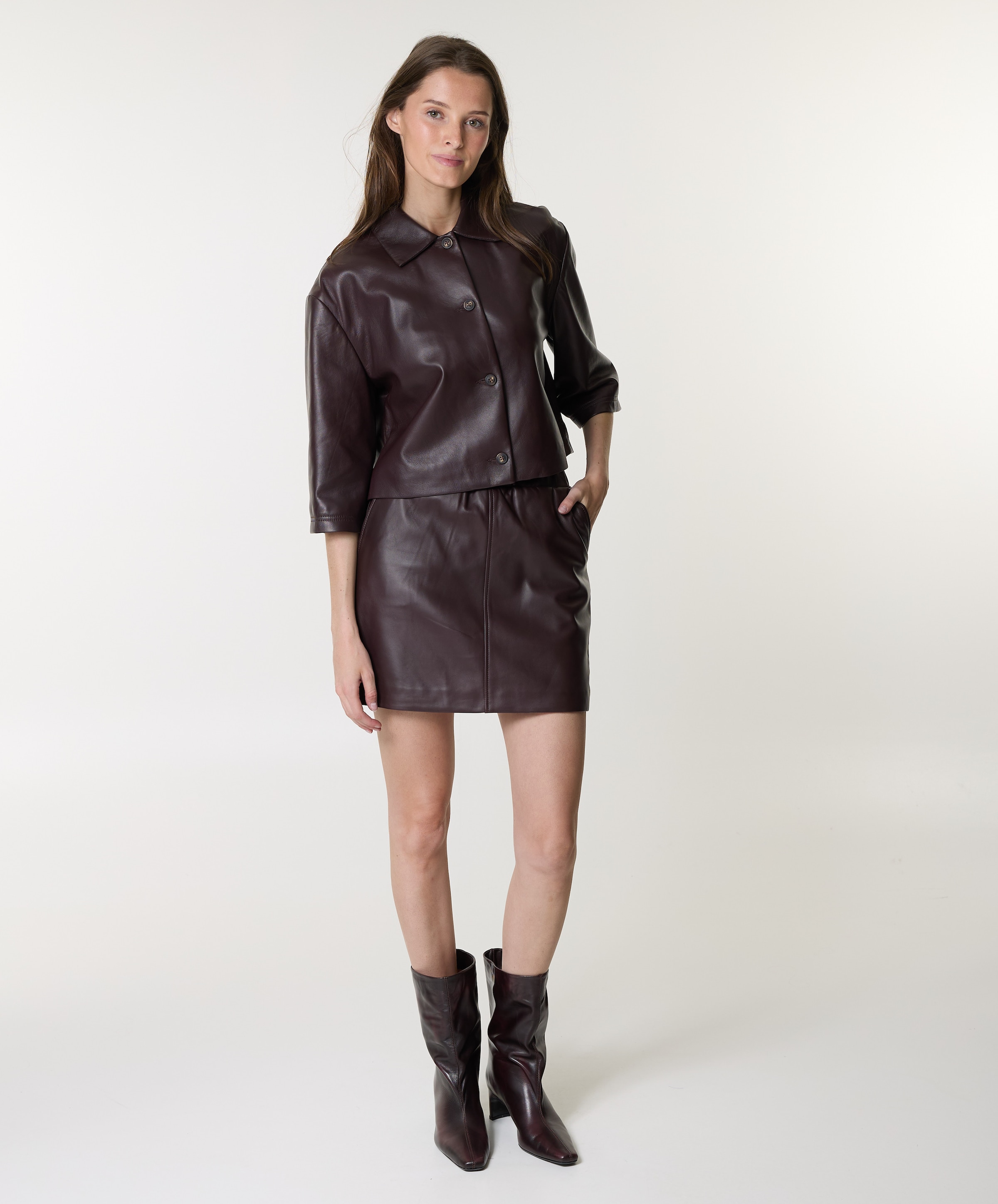 STUDIO AR Dames rok bordeaux